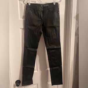 New York & Company Size 0/2 Black Coated Skinny Jean